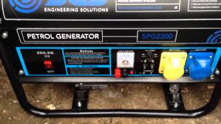 SPG2200 Petrol Generator Review Part1 [upl. by Akiret]