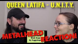 UNITY  Queen Latifa REACTION by metalheads [upl. by Sirac]