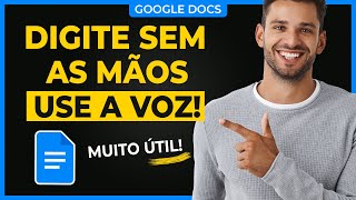 Como Digitar Por Voz no Google Docs Muito Útil [upl. by Niltag431]