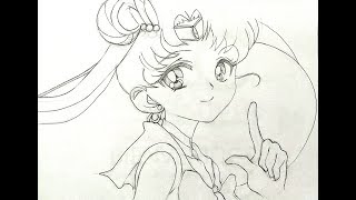 DIBUJAR CON LAPICERO O PORTAMINAS VS LÁPIZ  SAILOR MOON  HOW TO DRAW SAILOR MOON  EXPERT CENTER [upl. by Yrelbmik721]