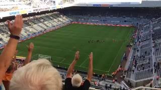 WOLVES FANS DOING THE ICELANDIC CLAP AFTER 20 WIN AT NEWCASTLE [upl. by Heater]