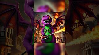 Barney The Dinosaur Funny Parody Barney’s Revenge ai aiart memes [upl. by Eicnan262]