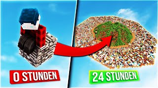 24 STUNDEN AM STÜCK MINECRAFT SPIELEN 30 SEKUNDEN  NEUES ITEM [upl. by Leinehtan]