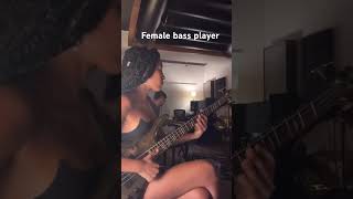 FINEST Female bassplayer slaps the Bass  ibanez fan fret  shorts [upl. by Balthazar]