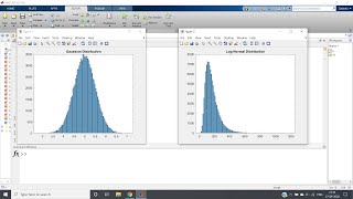 Log Normal Distribution in Statistics MATLAB Implementation [upl. by Arrek]