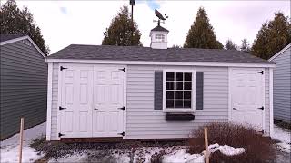 🧡🧡10x20 SHED  SHE SHED  MAN CAVE  STORAGE IDEAS  VIRTUAL SHED TOUR 60 [upl. by Battiste]