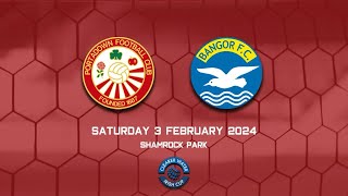 Portadown vs Bangor 030224 Irish Cup  Live Stream Replay [upl. by Ymmak]