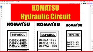 Interpretation of a hydraulic schematic from a Komatsu bulldozer D65EX15E0 [upl. by Noram]