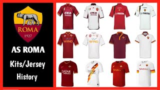 AS Roma Jersey HistoryEvolution from 2000 to 2022 Home amp Away  AS Roma Kit 20212022 [upl. by Ayekel]