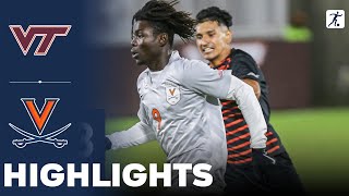 Virginia vs Virginia Tech  NCAA College Soccer  Highlights  October 20 2023 [upl. by Nyrak]