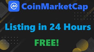 How to get listed on CoinMarketCap for FREE  Tutorial [upl. by Egiap]