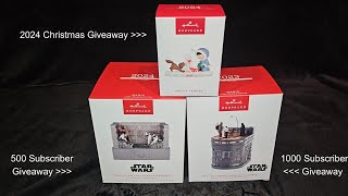 2024 Giveaways Hallmark Keepsake Ornaments [upl. by Mateo995]