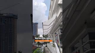 Retractable Awning Reduce direct sunlight amp heat from outside  Smart Curtain Malaysia [upl. by Sidnal]