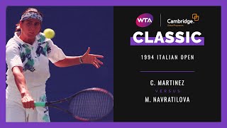 Conchita Martinez v Martina Navratilova  Full Match  1994 Italian Open [upl. by Huxham]