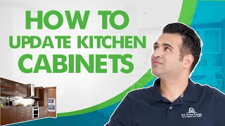 How To Update Your Kitchen Cabinets refacing vs painting vs replacing [upl. by Wilsey]