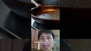 Seasoning wajan wok part 1 wajanwok ideusaha wajanbandung [upl. by Ydrah121]