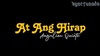 AT ANG HIRAP  ANGELINE QUINTO  INSTRUMENTAL  MINUS ONE [upl. by Yates]