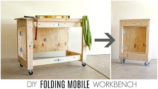 DIY Folding Mobile Workbench [upl. by Seligmann]