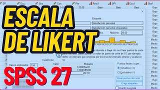 SPSS 27 🔴Procesamiento de Datos en Escala de Likert en SPSS Transformación de Variables  Baremación [upl. by Brecher]