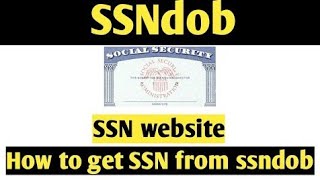 How To Get Ssn From Ssndob  Billing Secret Online Earning [upl. by Ihtraa]