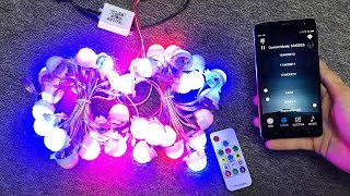 12V Digital Music Christmas Individually Addressable Diffused Dot Matrix LED Colorful Pixel String [upl. by Aniratac419]