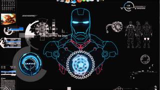 theme iron man rainmeter  samurize [upl. by Wilde]