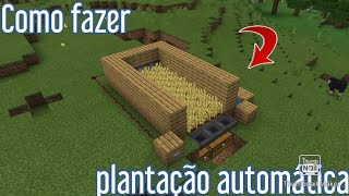 Como fazer uma plantação automática no Minecraft bedrock [upl. by Caritta]