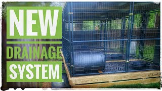 Our Newest Outdoor Dog Kennel Setup Design With a Waste Drainage System  Louisville Kentucy [upl. by Valtin]