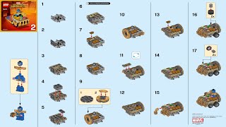 LEGO instructions  Super Heroes  76072  Mighty Micros Iron Man vs Thanos Book 2 [upl. by Gianina348]