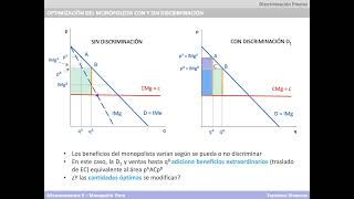 Microeconomía II Francisco Vivancos Tema 1 Discriminación de precios de primer grado [upl. by Aianat]