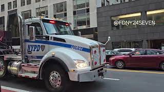 Brand new 2023 NYPD Counter Terrorism Truck Kenworth T880 [upl. by Aidahs]