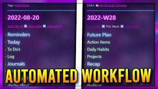 How I Automate ⚙️ My Periodic Notes using Obsidian Daily Weekly Monthly Reviews and Planning [upl. by Annoel]