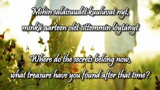 Salaisuuksia wlyrics english finnish  Johanna Kurkela [upl. by Beth]