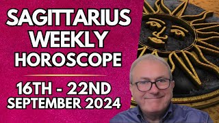 Sagittarius Horoscope  Weekly Astrology 16th to 22nd September 2024 [upl. by Donahoe291]