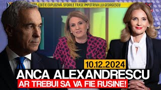 Anca Alexandrescu quotAr trebui sa va fie rusinequot Demascare manevra Potra  Calin Georgescu Realitatea [upl. by Aynatan319]