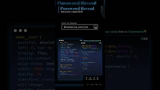 🔒 Create an Interactive Password Reveal Input Field 🔒 shorts shortsvideo passwordgenerator [upl. by Nikolaos]