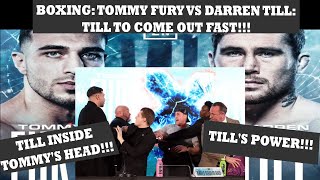 Boxing Tommy Fury vs Darren Till  TILL INSIDE TOMMYS HEAD [upl. by Yeoj]