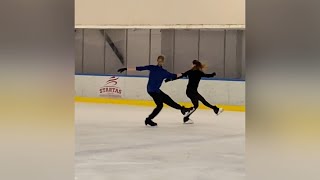 Ice partner search video Ysaline Hibon [upl. by Atteiram]