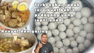 Ide bisnis kuliner membongkar cara buat bakso sapi amp ayam yang kenyal garing [upl. by Natalia]