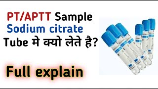 Aptt test  Pt inr aptt test  sodium citrate [upl. by Adiela]