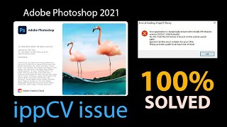 How To Fix ippCV Library Error Photoshop 2021  Solution [upl. by Neri]