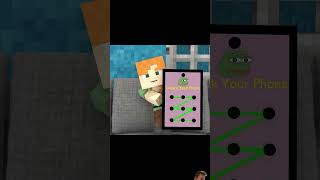 Whose phone unlock code will you choose minecraft funny minecraftmemes memes games robloxmeme [upl. by Mamie]