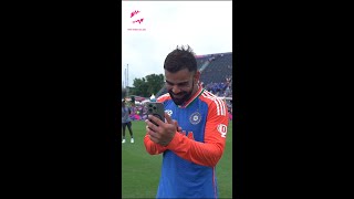 INDvSA Virat Kohli calls his loved ones after winning the T20 World Cup  T20WorldCupOnStar [upl. by Aridan]