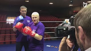 VIDEO “Help Us Fight Cystic Fibrosis”  Ken Egan and Michael Carruth on upcoming boxing challenge [upl. by Ardnasella749]