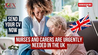 NURSES AND CAREGIVERS ARE URGENTLY NEEDED IN THE UK  Work in the UK [upl. by Paz]