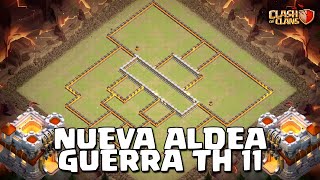 NUEVO DISEÑO GUERRA TH 11 ANTI 3  CLASH OF CLANS [upl. by Airual]