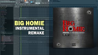 OMB Peezy  Big Homie ft King Von amp Jackboy FL Studio Remake  Free FLP [upl. by Artekal]