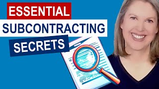 Crucial Components Every Subcontract Must Include Government Contracting Explained [upl. by Witty901]