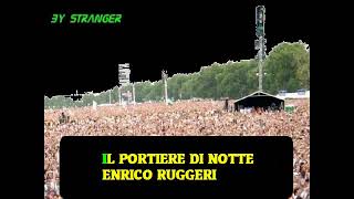 ENRICO RUGGERI  IL PORTIERE DI NOTTE  KARAOKE [upl. by Karlotta]