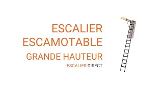 Escalier escamotable pour les grandes hauteurs  Escalierdirectfr [upl. by Teena791]